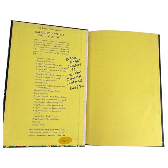 Raggedy Anns Wishing Pebble Book By Johnny Gruelle 1960 Hardcover First Edition - Picture 4 of 9